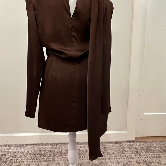 Ronny Kobo Collection Brown Long Sleeve Dress - Picture 10 of 11